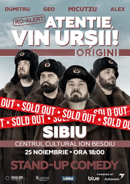 Afișul pentru Micutzu, Geo Adrian și George Dumitru - “Atentie, vin ursii!”