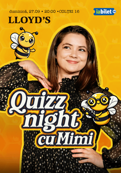 Afișul pentru Quiz Night cu Mimi