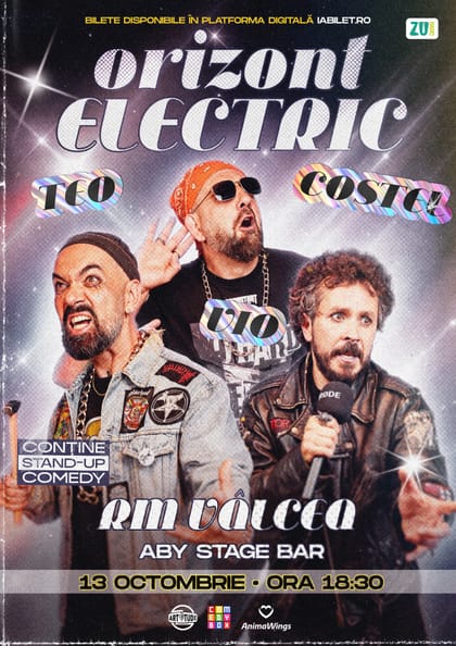 Afișul pentru Teo, Vio și Costel - Orizont Electric | Stand Up Comedy Show