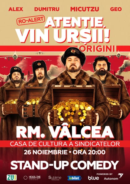 Afișul pentru Micutzu, Geo Adrian și George Dumitru - “Atentie, vin ursii!”