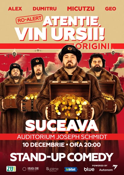Afișul pentru Micutzu, Geo Adrian și George Dumitru - “Atentie, vin ursii!” - JOI