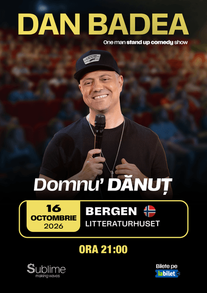 Afișul pentru DAN BADEA - “Domnu’ DANUT”