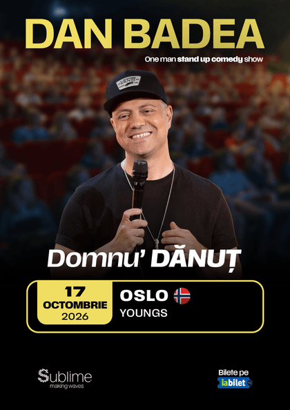 Afișul pentru DAN BADEA - “Domnu’ DANUT”
