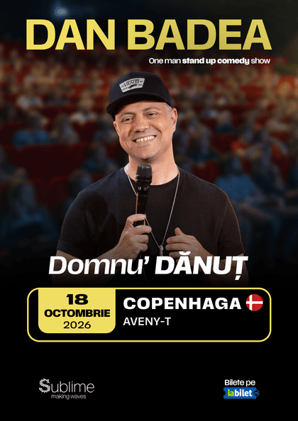 Afișul pentru DAN BADEA - “Domnu’ DANUT”
