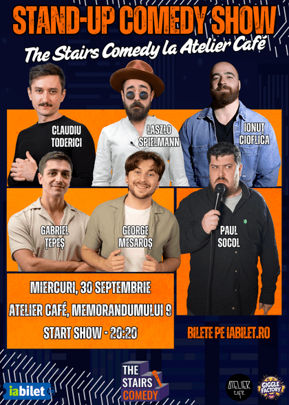 Afișul pentru Stand-up Comedy Show | The Stairs Comedy