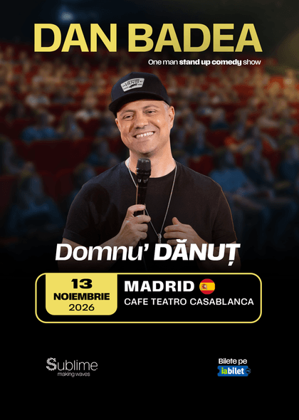 Afișul pentru DAN BADEA - “Domnu’ DANUT”