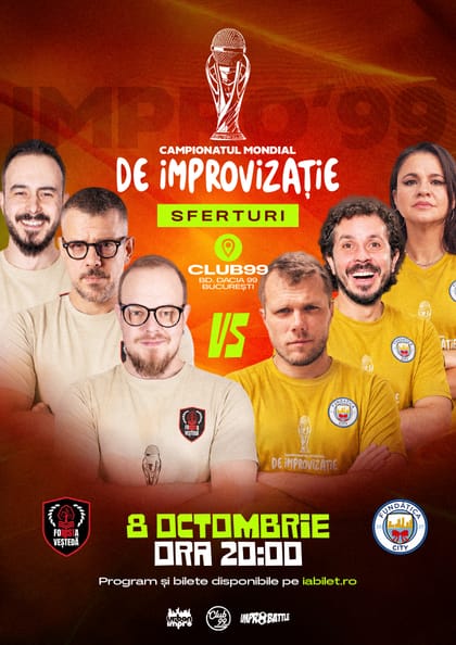Afișul pentru Foresta Veștedă vs Fundățica City | Sferturi Meci 1 | Impro Show