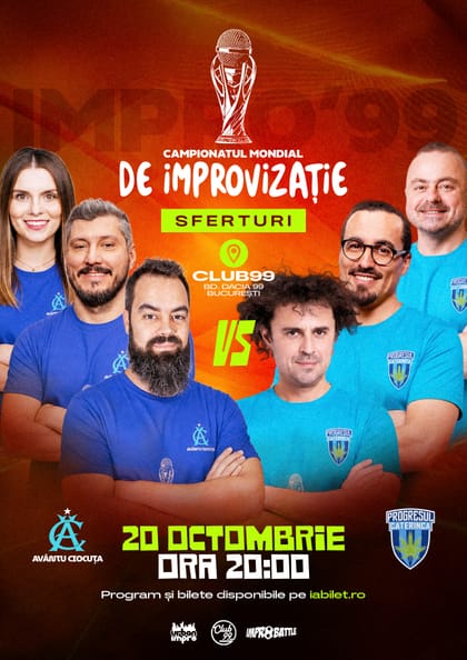 Afișul pentru Avântu Ciocuța vs. Progresul Caterinca | Sferturi Meci 3 | Impro Show