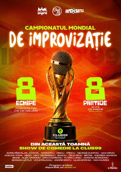 Afișul pentru Campionatul Mondial de Improvizație | Semifinală 1 | Comedy Show