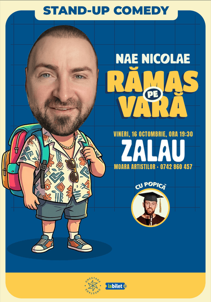 Afișul pentru Ramas pe vara – stand-up cu Nae Nicolae și Popica