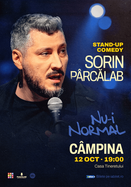 Afișul pentru Stand-up comedy Sorin Pârcălab | Nu-i normal