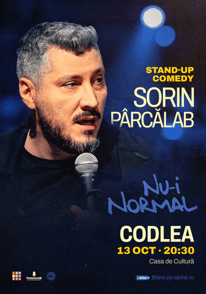 Afișul pentru Stand-up comedy Sorin Pârcălab | Nu-i normal