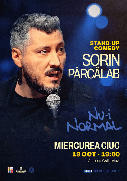 Afișul pentru Stand-up comedy Sorin Pârcălab | Nu-i normal